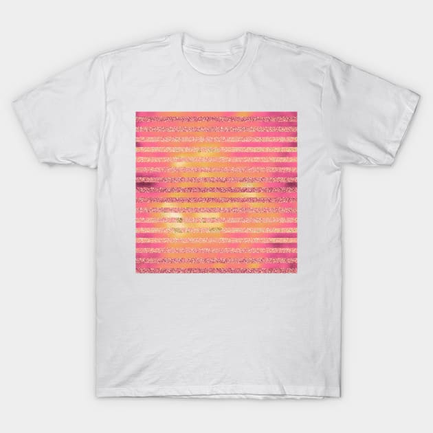 Glitter Stripes T-Shirt by Minxylynx4